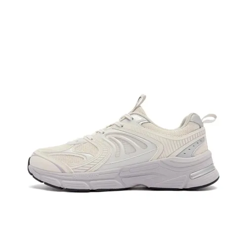 QIAODAN Anti Slip Wear Resistant Low Top Casual Running Shoes Women's White Purple