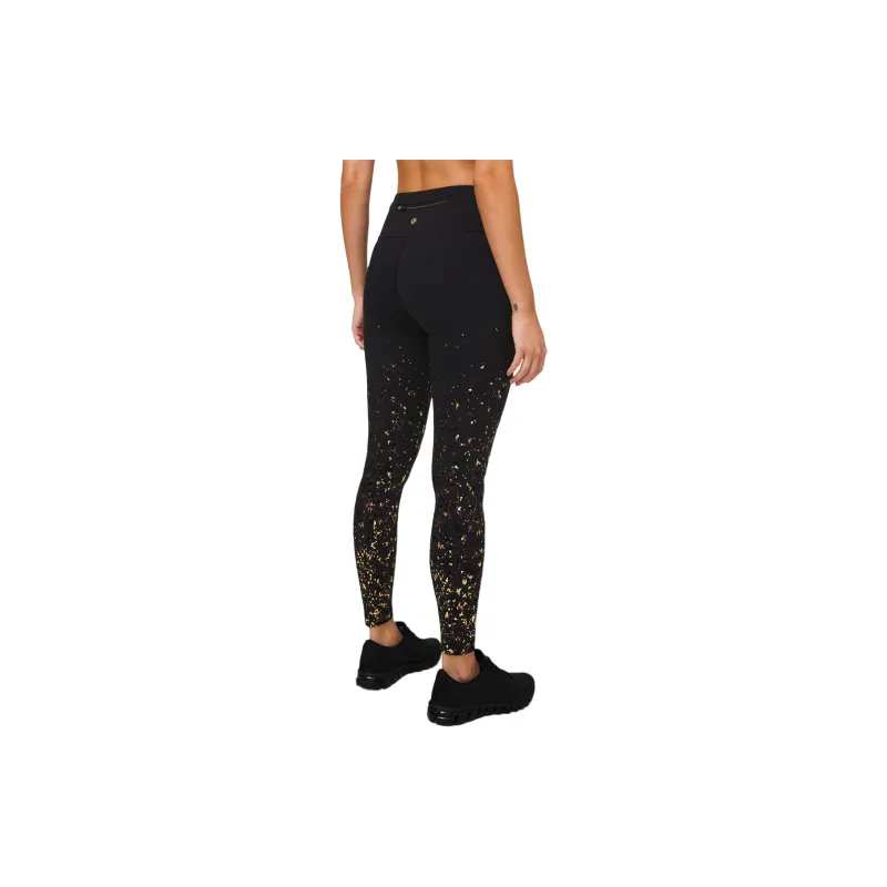 Lululemon Speed Wunder Athletic Trousers Women's Black/Garnet Red/Gold-1