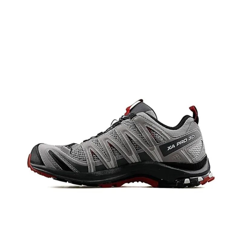 SALOMON XA PRO 3D Cushioning Slip Resistant Low Top Trail Running Training Running Shoes Men's Gray-1