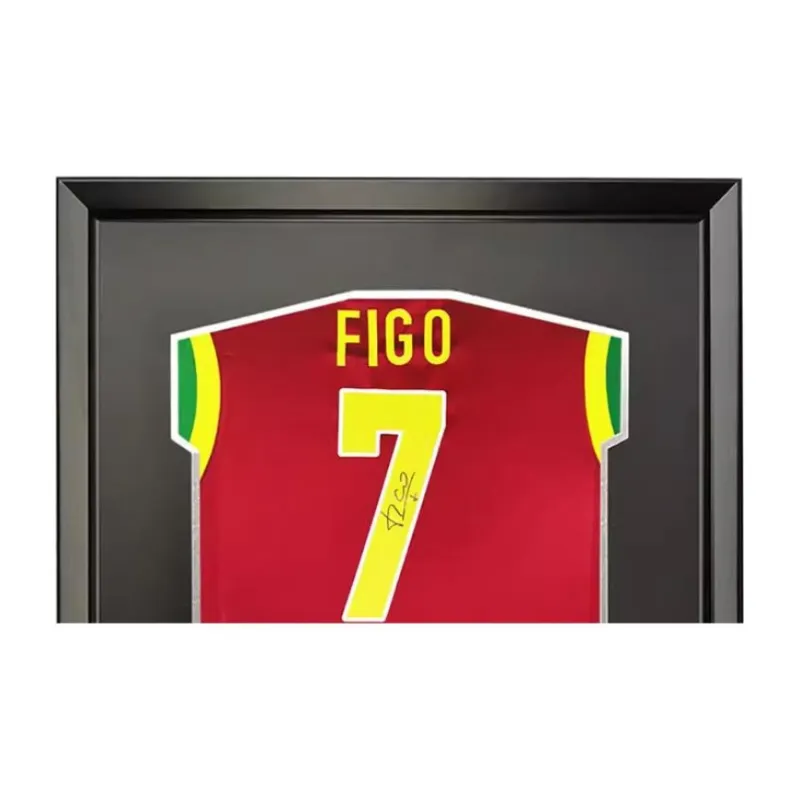 Yi Shot Jersey Portugal National Team, Includes SA Certificate, Framed And Preserved-2