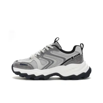JEEP SPIRIT Slip Resistant Low Top Chunky Sneakers Men's Gray