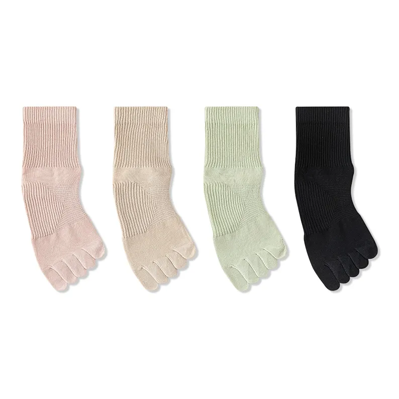 JIAZINI Mid Calf Socks Women's 4 Pack-5