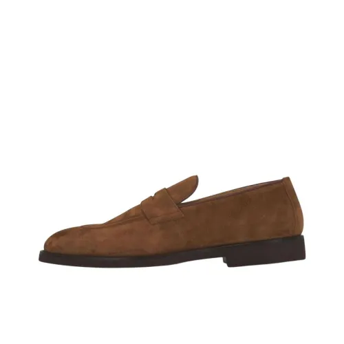 Brunello Cucinelli Penny-slot Suede Loafers