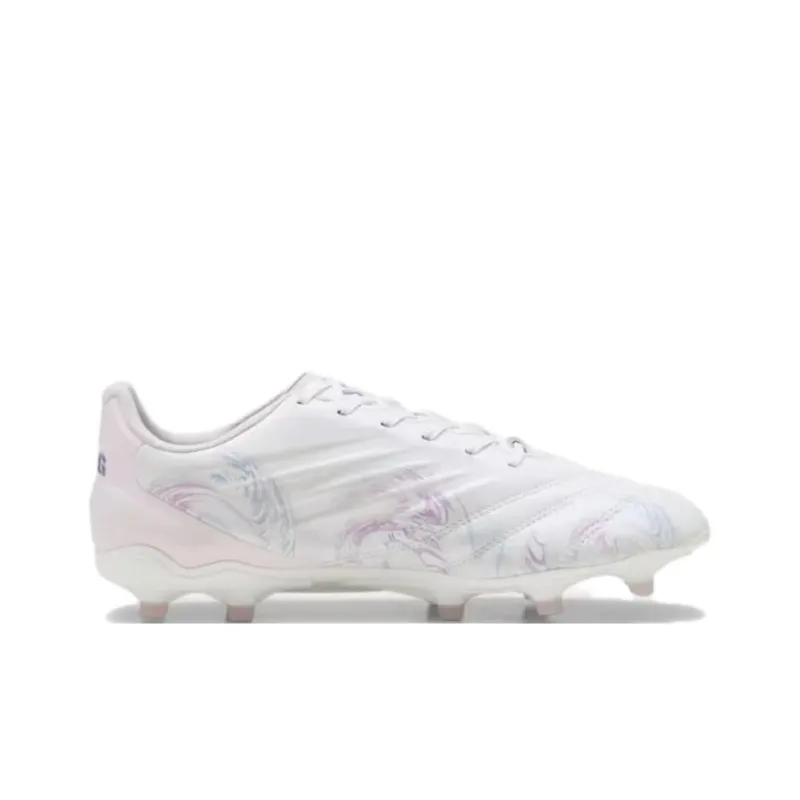 PUMA King Pro Soccer Shoes Women's Low-Top White/Purple-1