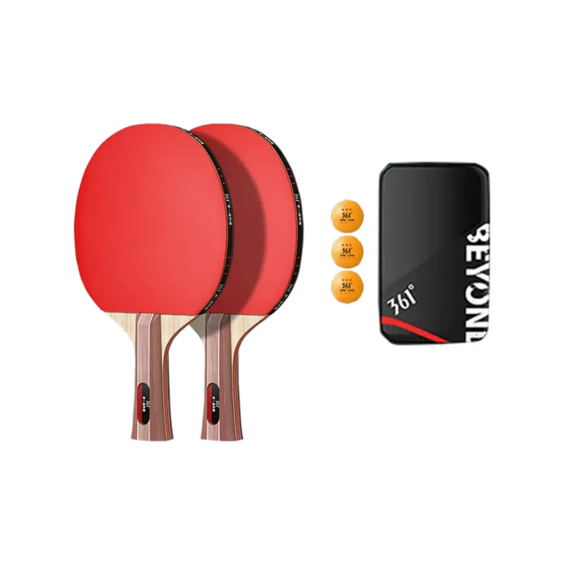 361° Ping Pong Paddles Unisex All Wood Red-3
