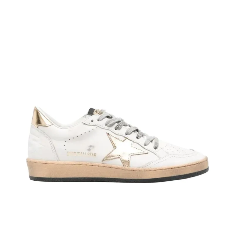 Golden Goose Ball Star Low Top Skateboard Shoes Women's White-1