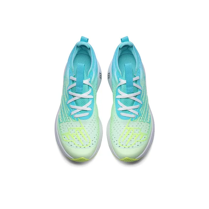 LPMX Rebound Wear Resistant Lightweight Breathable Low Top Long Distance Running Running Shoes Unisex Aqua Green-3