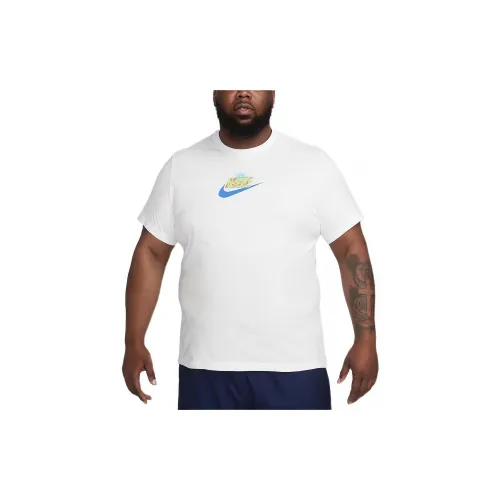 Nike T-Shirts Men Ivory White