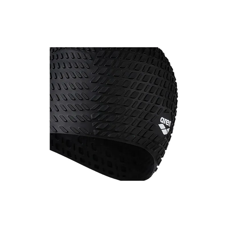 Arena Swimming Caps Silicone Unisex Black-3