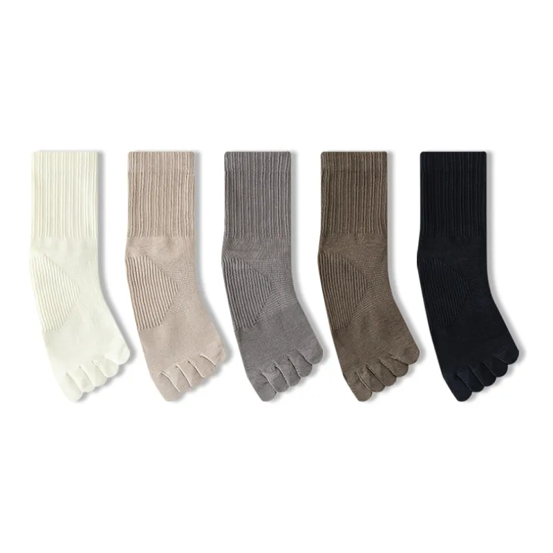 JIAZINI Mid Calf Socks Men's 5 Pack-6