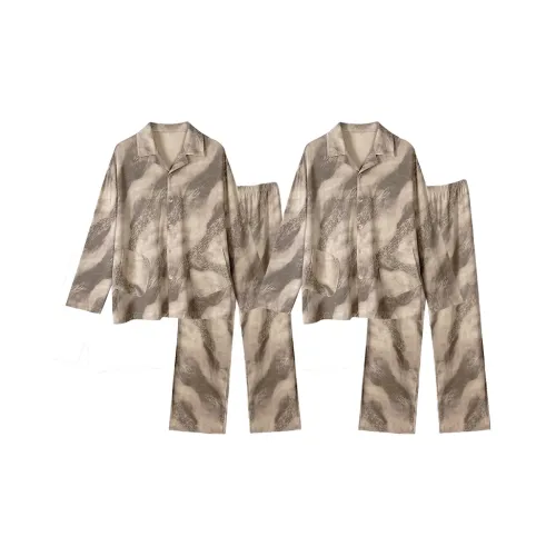 O'MESIK Pajama Set Unisex Brown