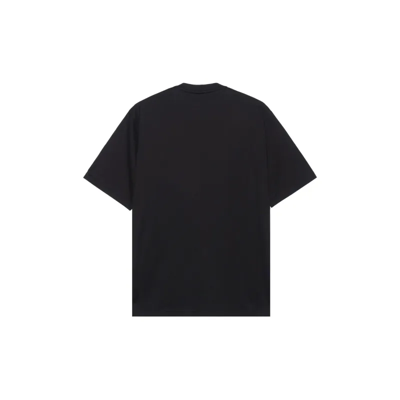 Burberry Logo Print Cotton T-shirt Black-1