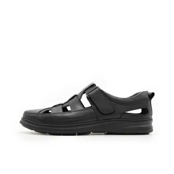 Satchi Wear Resistant Beach Sandals Men's Black