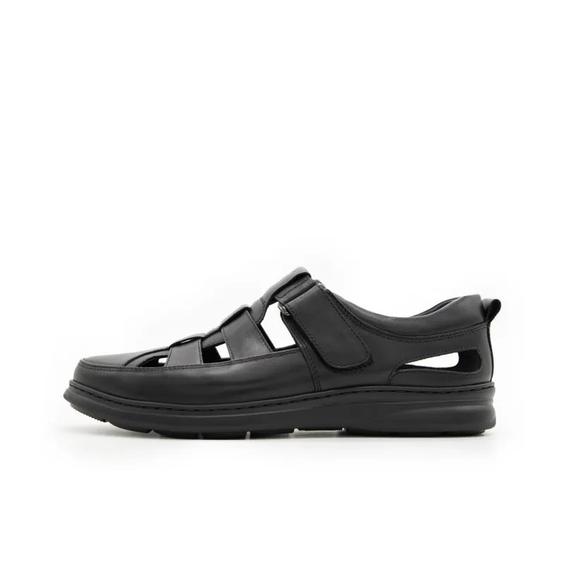 Satchi Wear Resistant Beach Sandals Men's Black-0