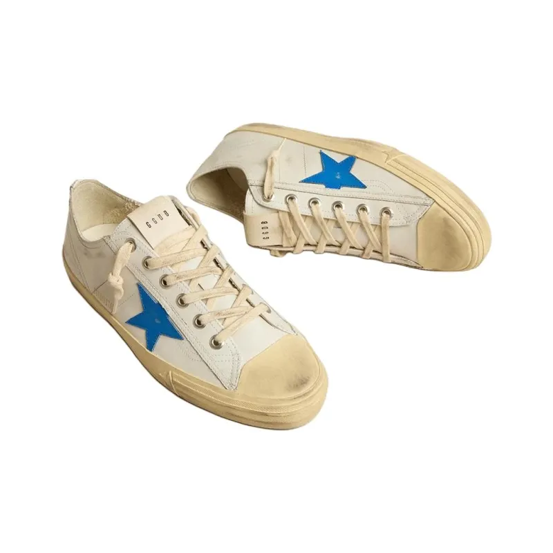 Golden Goose V Star 2 Low Top Skateboard Shoes Men's White-4
