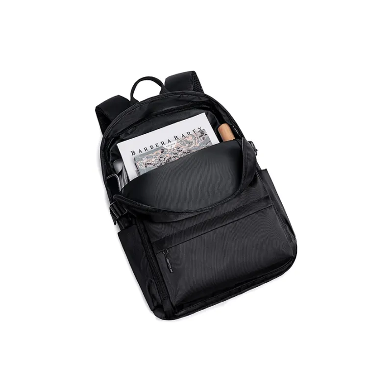 HLA Panda Wowo Series Polyester Backpack Travel Bag Laptop Bag Regular Unisex Black-4