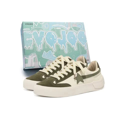 CVOJOO Canvas Shoes Women's Low-Top Army Green