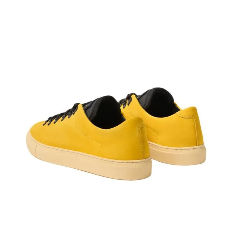 STONE ISLAND Low Top Skateboard Shoes Men's Yellow-4