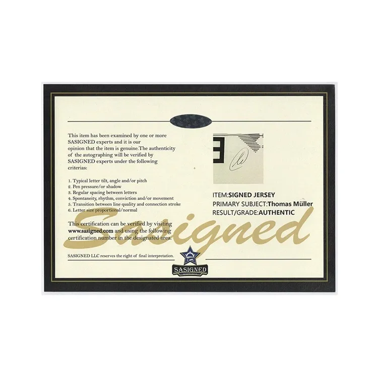 Three For Thomas Müller 2018 World Cup German Team Signed Soccer Apparel Jersey Framed With SA Certificate-3