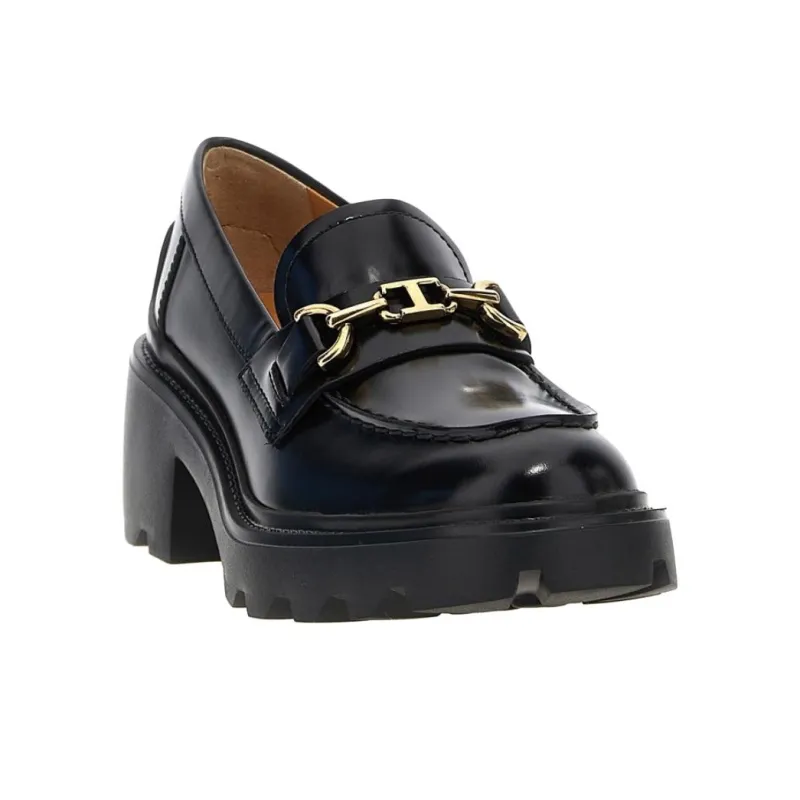 TOD'S Logo Plauqe Slip On Loafers Women's-1