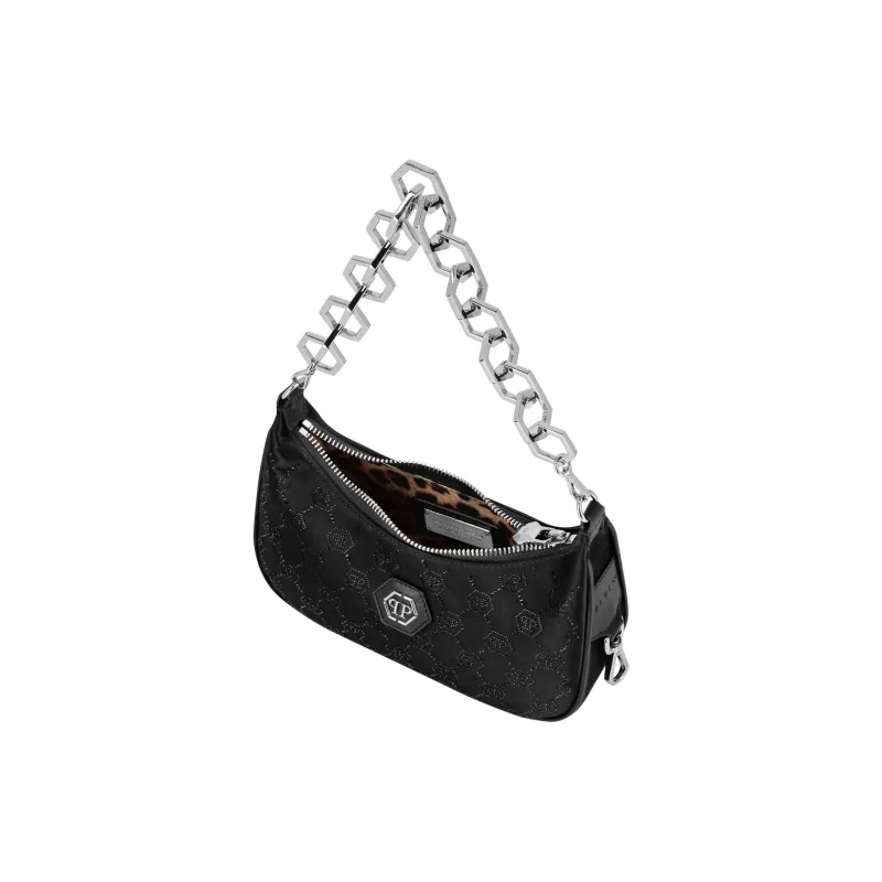 PHILIPP PLEIN Monogram pattern Satin Shoulder Bag-2