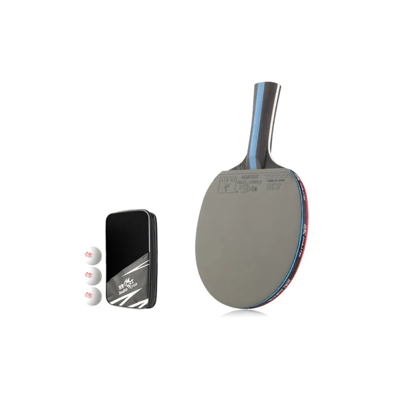 DOUBLEFISH Ping Pong Paddles Unisex All Wood Red-9