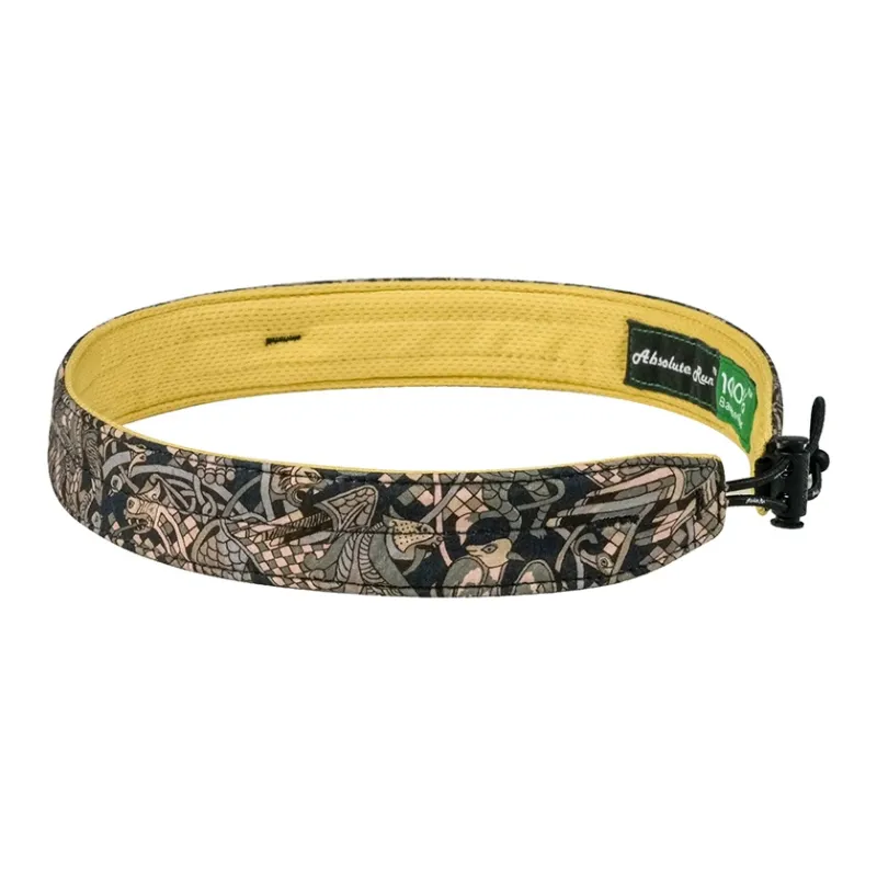 Absolute Run Sweatbands Elastic Moisture Wicking Antibacterial Running, Yoga, Badminton 58±4cm Coffee Unisex-3