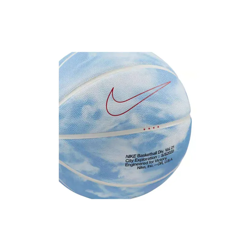 Nike City Exploration Chicago Cloud Print PU Basketball Sky Blue Size 7 Ball Training-3