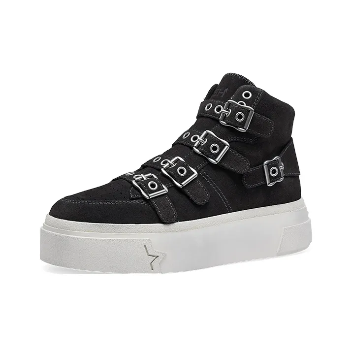 ASH STARMOON BUCKLE Collection High-Top Genuine Leather Platform Casual Platform Shoes Casual Shoes Women's-1