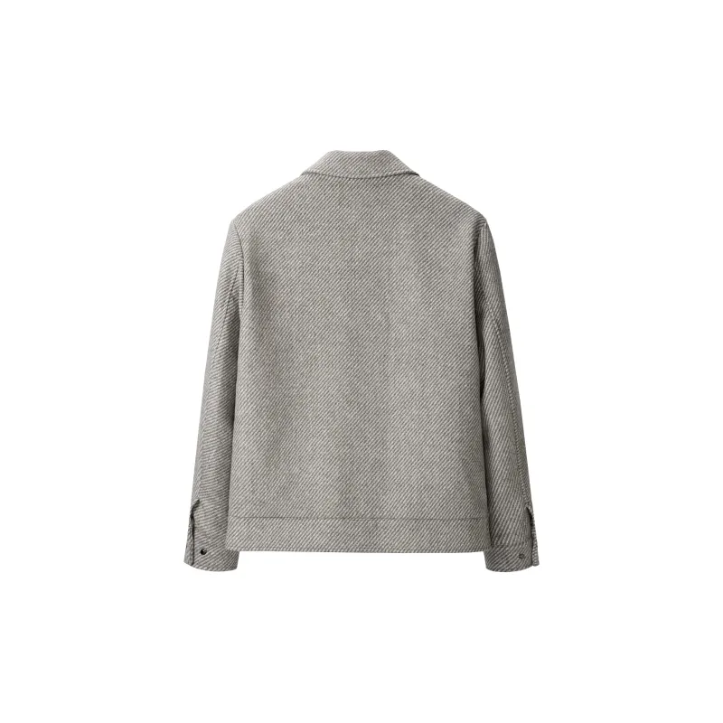 HLA Jackets Men Khaki Stripes D6-1
