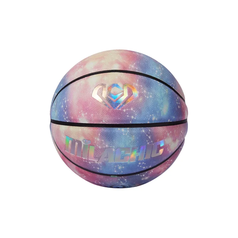 MILACHIC PU Basketball Camouflage Size 7 Glow in The Dark Training Unisex-2