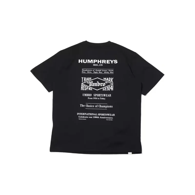 Umbro SS24 T Shirt Unisex Black-1