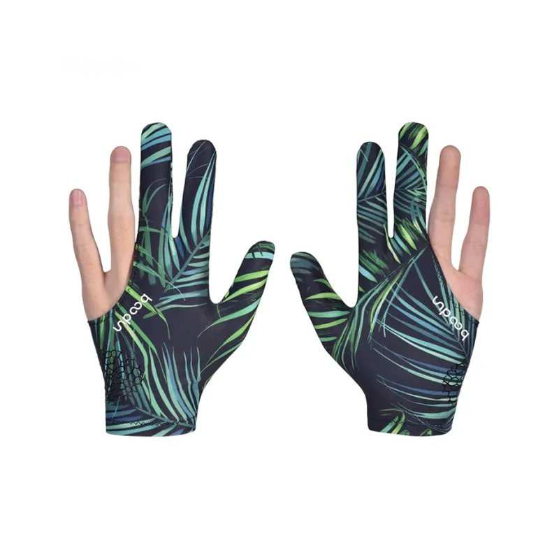 BOODUN Billiards Three Finger Gloves High Elasticity Lycra 1 Pack Both Hands-2