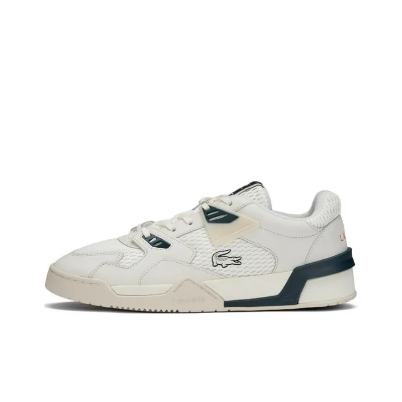 LACOSTE Low Top Skateboard Shoes Men's Ecru-0