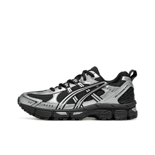 Asics Gel Kahana 8 Slip Resistant Breathable Low Top Running Shoes Women's Silver Black