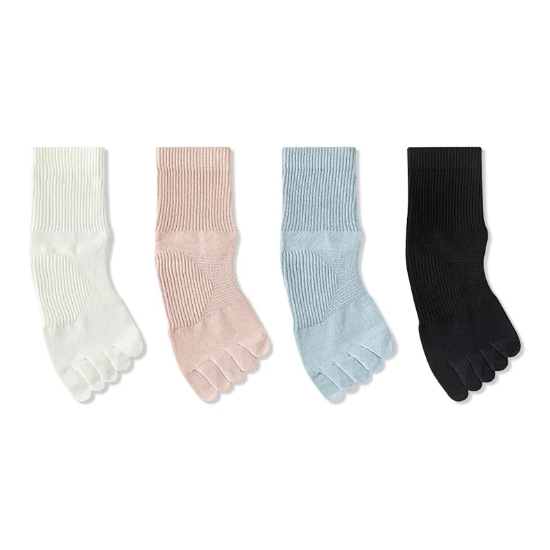JIAZINI Mid Calf Socks Women's 4 Pack-0