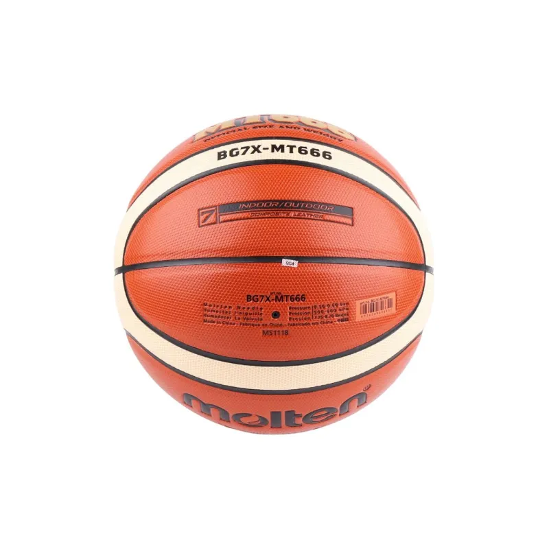 Molten Microfiber Leather Basketball Red Brown No. 7/Standard Training-3