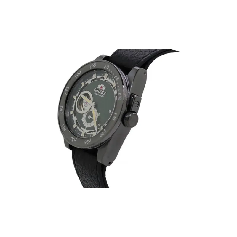 ORIENT Automatic Mechanical Movement Leather Watch Bands Watch 40mm Men's Watches Green Dial-1