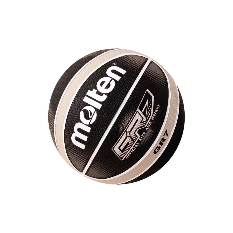 Molten Rubber Basketball Black Size 5 Size 6 Size 7 Training Match Unisex-1