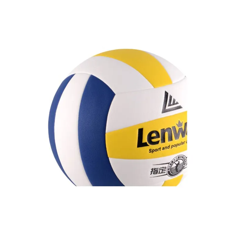 LENWAVE Rubber Size 5 Volleyball Unisex White Blue Yellow-2