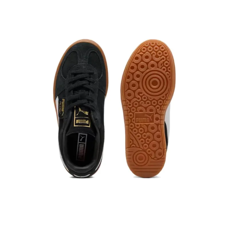 PUMA Palermo Anti Slip Wear Resistant Low Top Skateboard Shoes Women's Black-3