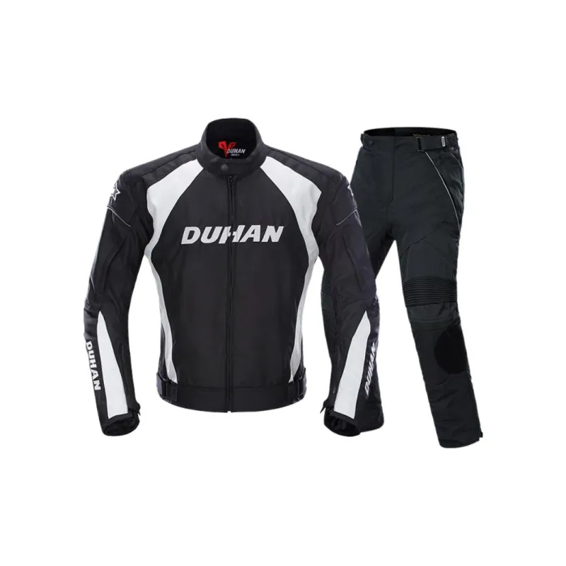 Duhan Motorcycle Jacket Unisex Black-2