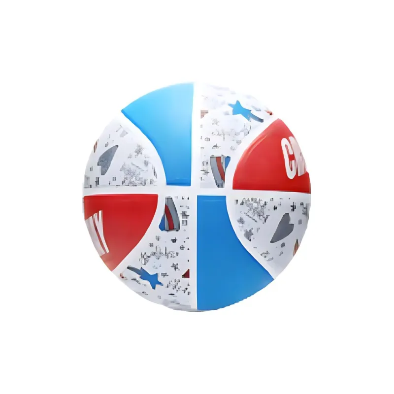 CROSSWAY Rubber Basketball Red Blue White Size 3 Training Kids'-2