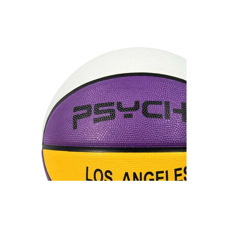 PSYCHE Rubber Basketball Yellow Purple Size 3 Training Kids'-2