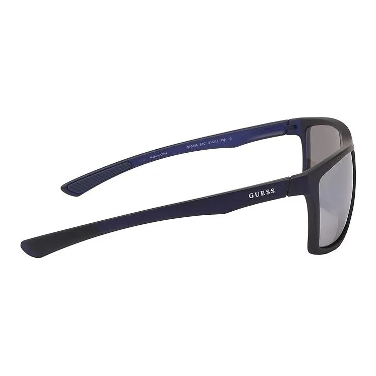 GUESS Plastic Square Sunglasses Men's Black-2