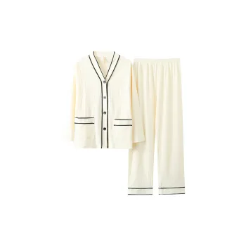 MIIOW Trend Party Series Pajama Set Women's Ecru