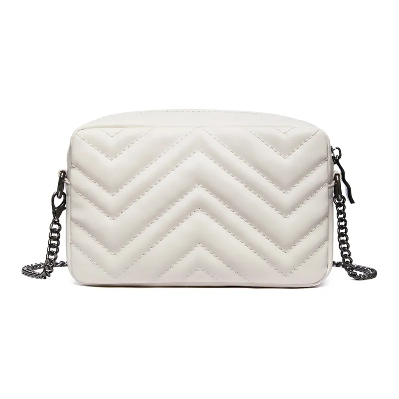 RED DRAGONFLY Polyurethane With Synthetic Leather Shoulder Bag Regular Women's Black/Ecru/White-7