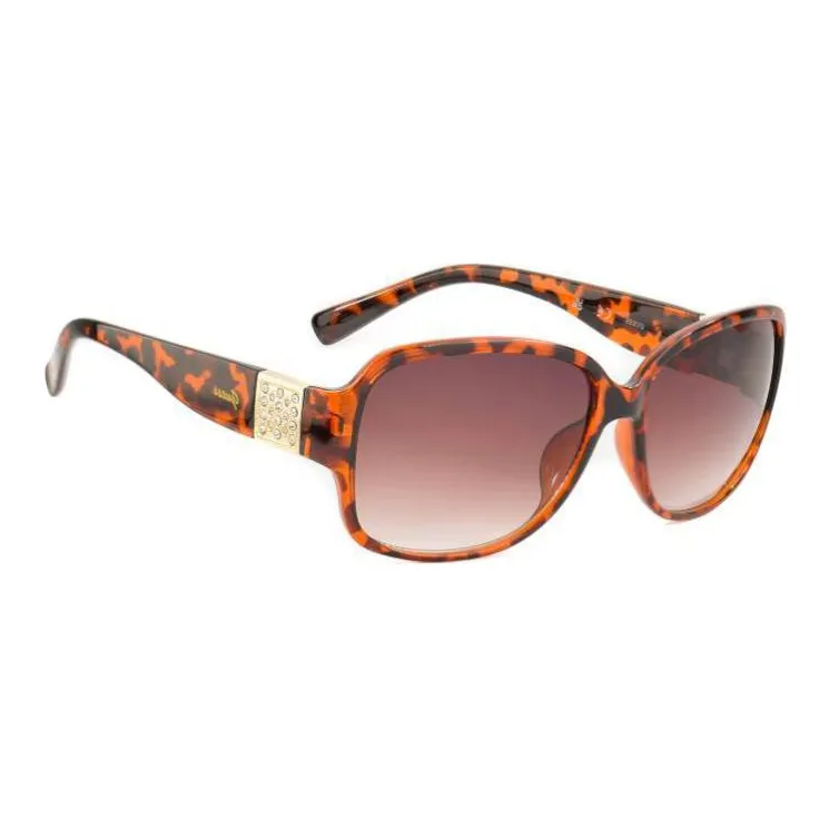 GUESS Resin Square Sunglasses Women's Brown-2