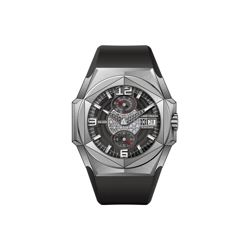 REEF TIGER Automatic Mechanical Movement Watch Men's Watches Blue Dial-5