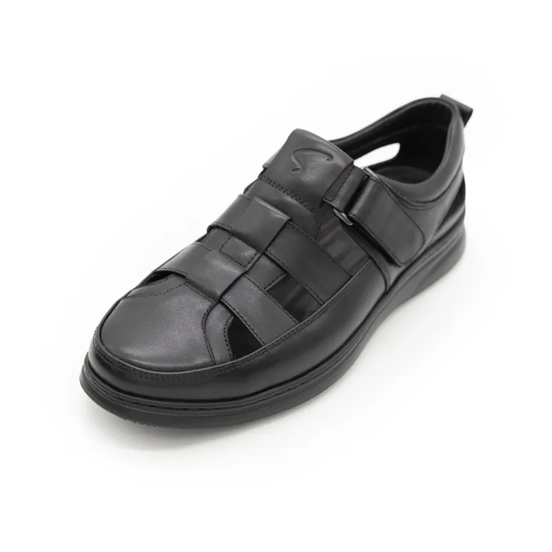 Satchi Wear Resistant Beach Sandals Men's Black-1
